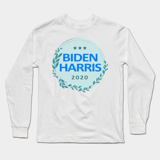 Biden Harris Supporter Long Sleeve T-Shirt by ShopBuzz